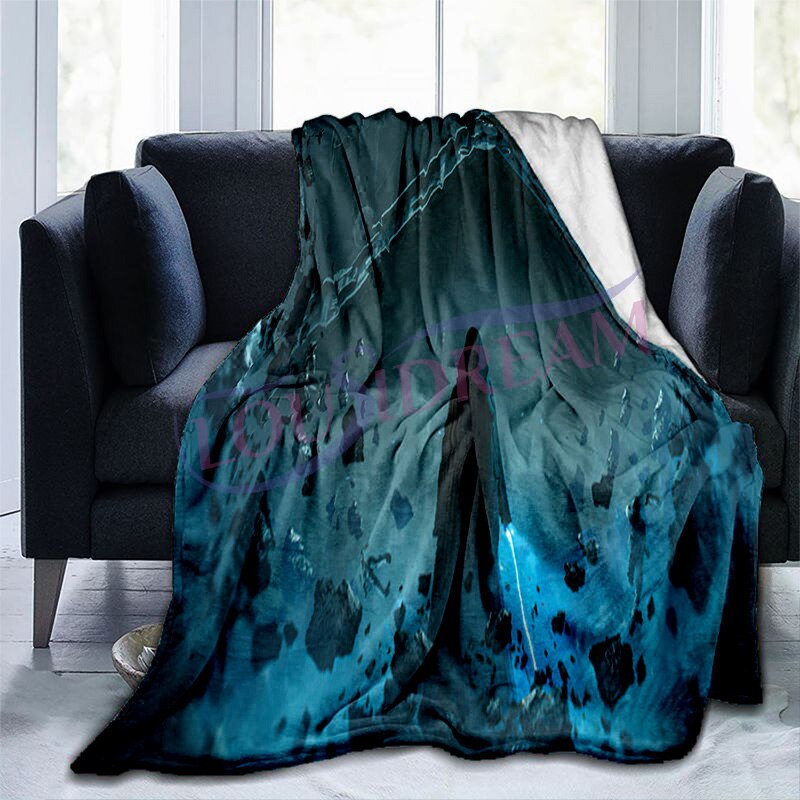 【2023NEW】Newest Space Jesus Print Obi-Wan Kenobi Blanket Warm Plush Cozy Home Throw Blanket for Beding Comfortable Couch Lightweight. 
