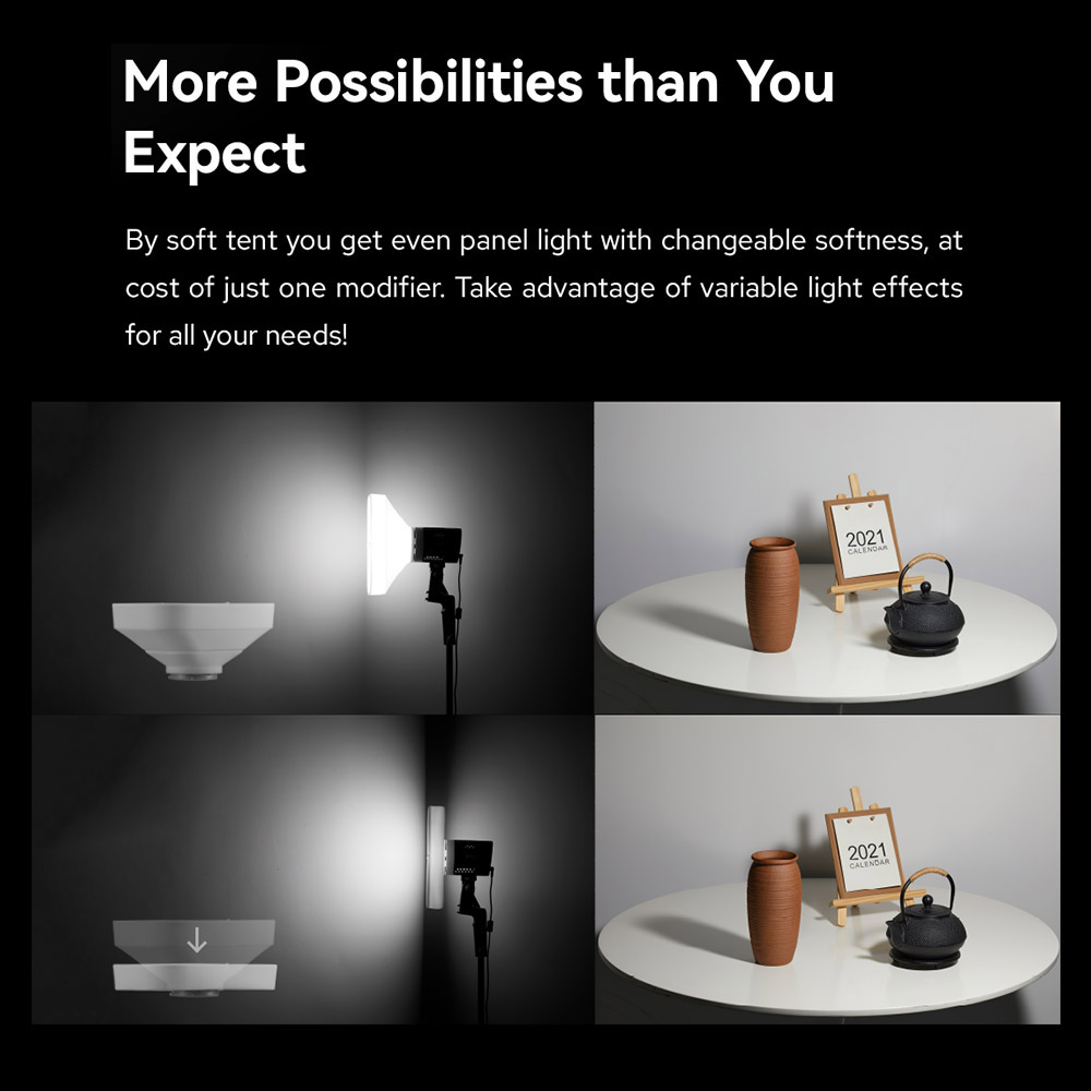 Godox ML-CS1625/ML-CD15 Soft Tent Kit 3 Adapters for Photography Light Flash Studio Photography Portrait Fill light Accessories. 