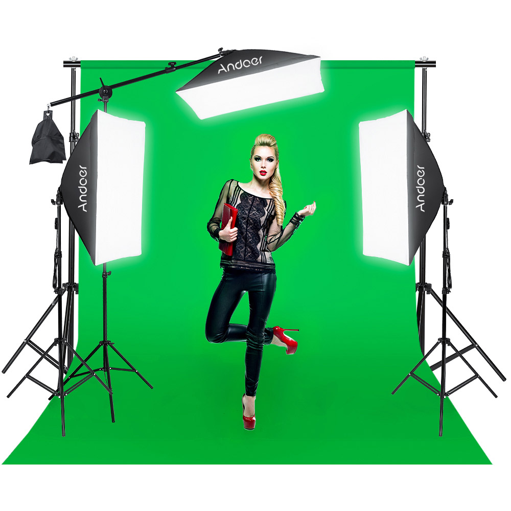 Andoer Softbox Light Kit Studio Photography Kit with Softbox Light Stand for Portrai Product Wedding Photography Live Streaming. 