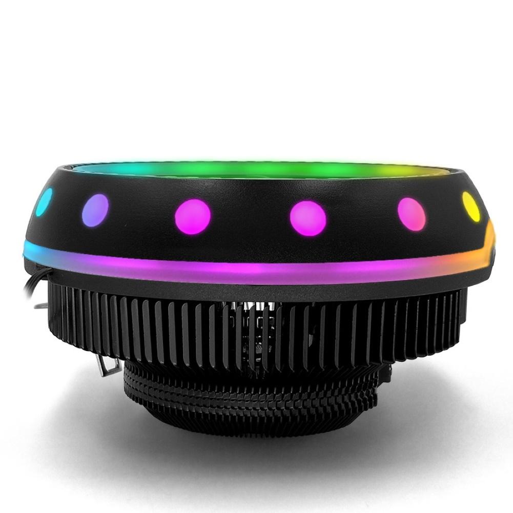 Universal Silent CPU Cooler LED Light Heatsink Cooling Fan for Desktop Computer High Efficiency Low Power Consumption Easy to In. 
