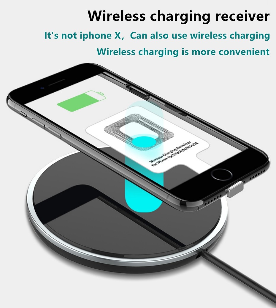 Wireless Charging Receiver QI Standard Micro USB A B Type-C Suitable For iPhone6S/7 Apple Samsung HUAWEI OPPO VIVO charge patch. 