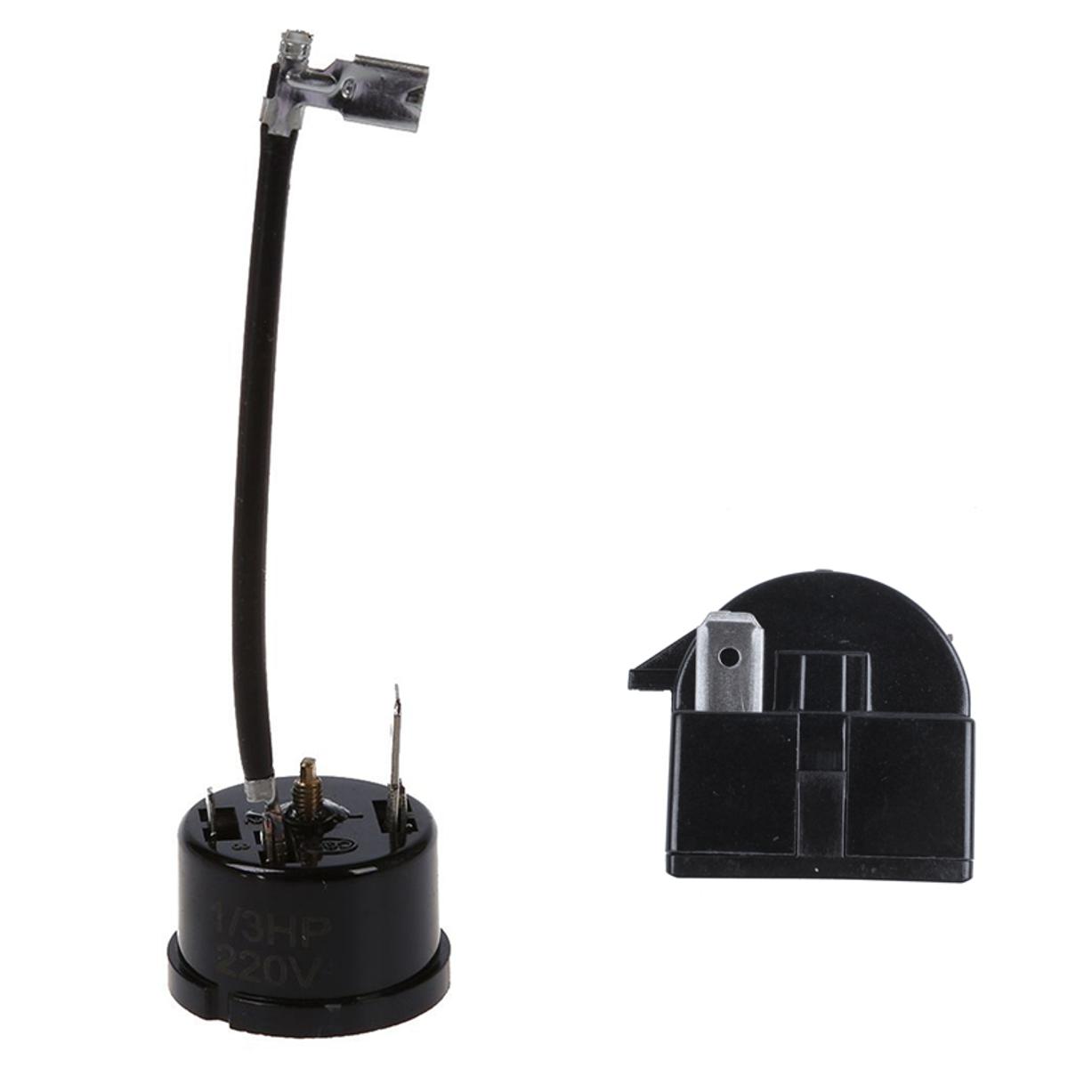 Compressor Thermal Overload Protector for HX1/3HP Refrigerator & 3PIN Terminals Refrigerator PTC Starter Relay 12 Ohm Resistance