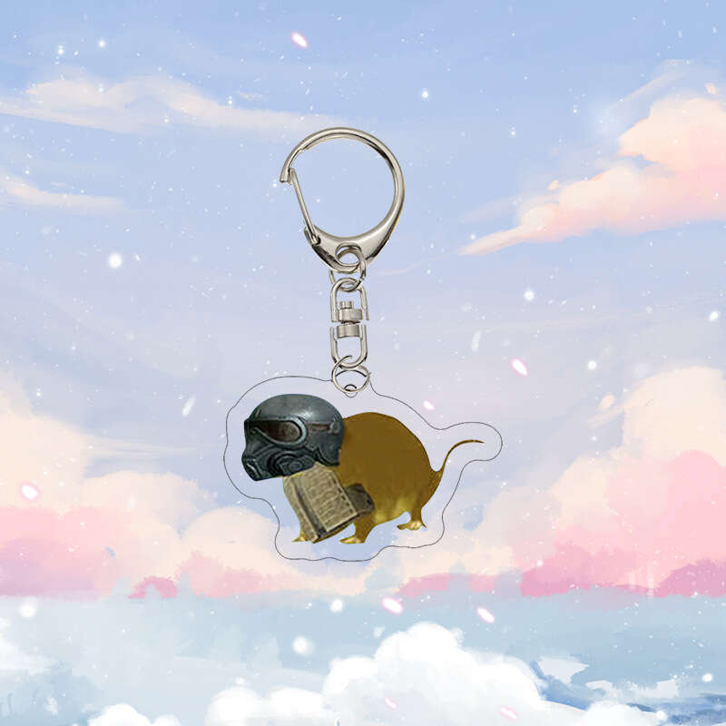 Mouse man, dark area breakout, Cheems, funny acrylic keychain game, peripheral backpack, pendant, batch stationery store. 