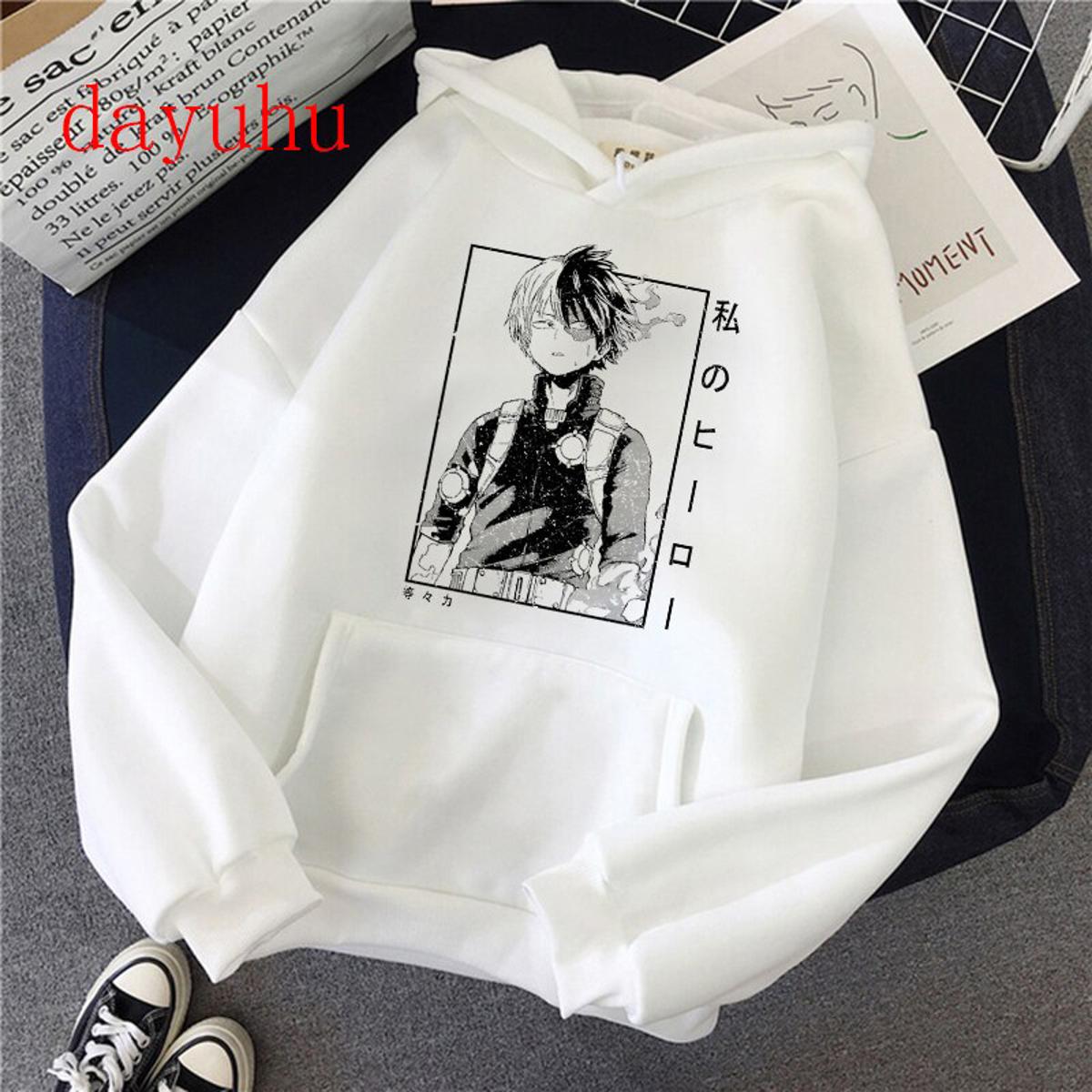 Harajuku my hero academia Hoodies Japanese Anime Bakugou Katsuki Men Hoodie Streetwear Casual Sweatshirts Boku No Hero Academia