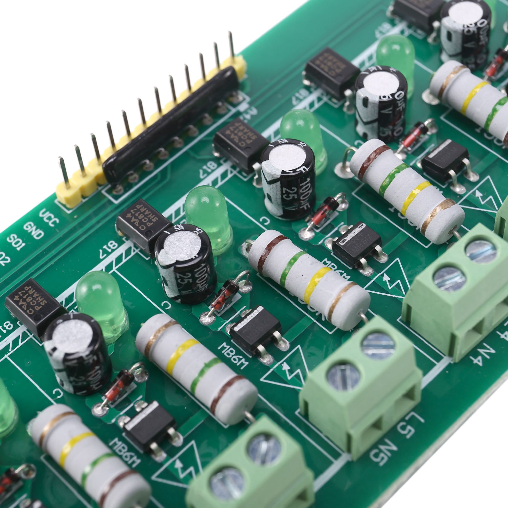 8 Bit AC 220V Optocoupler Isolation Module for PLC Isolamento Module. 