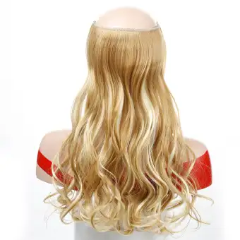 22 Inches Invisible Wire No Clips In Hair Extensions Secret Fish