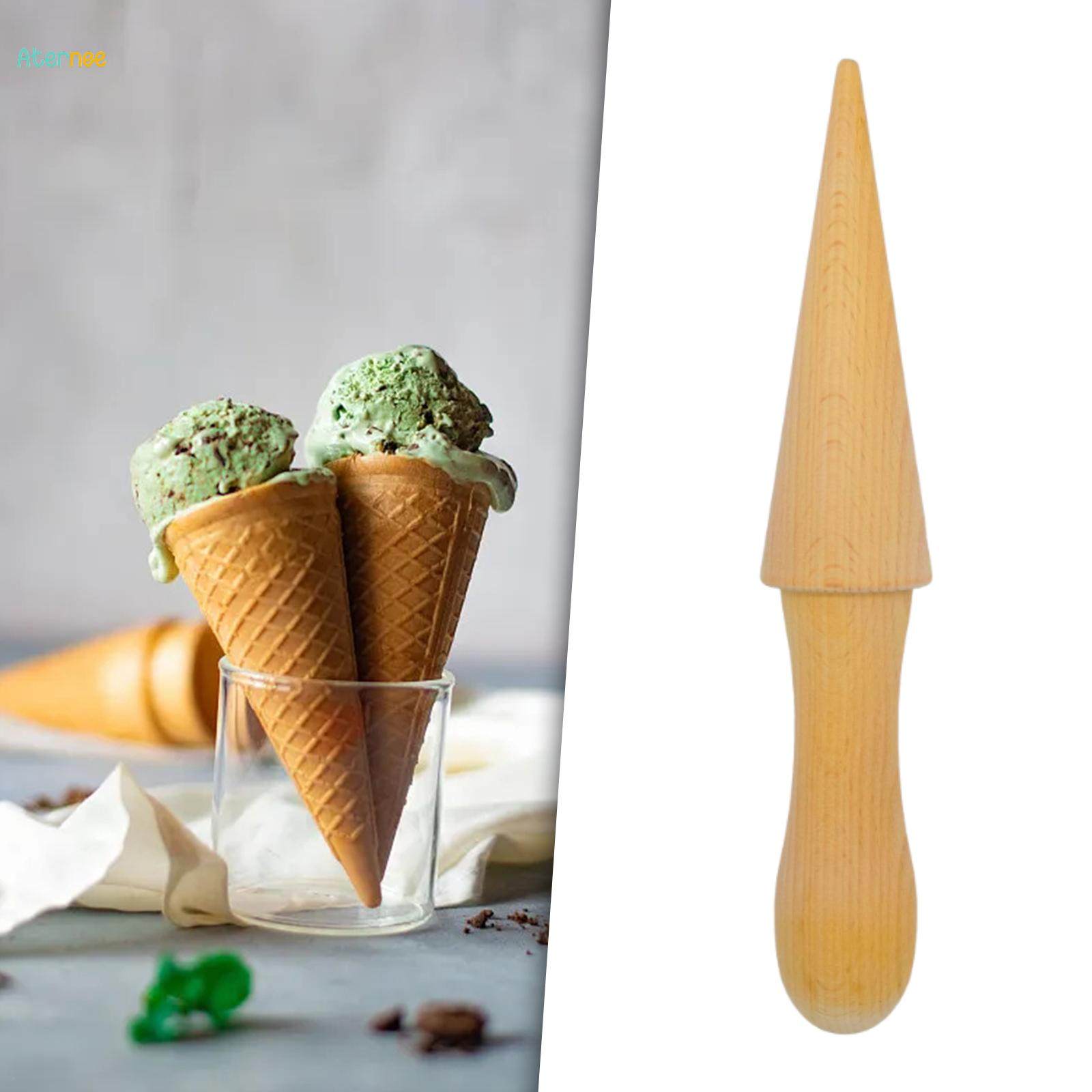 Ice Cream Cone Maker, Waffle Cone Roller, Baking Decorating Tools, Pizzelle Roller DIY Egg Roll for Cooking, Pastry, Accessories. 