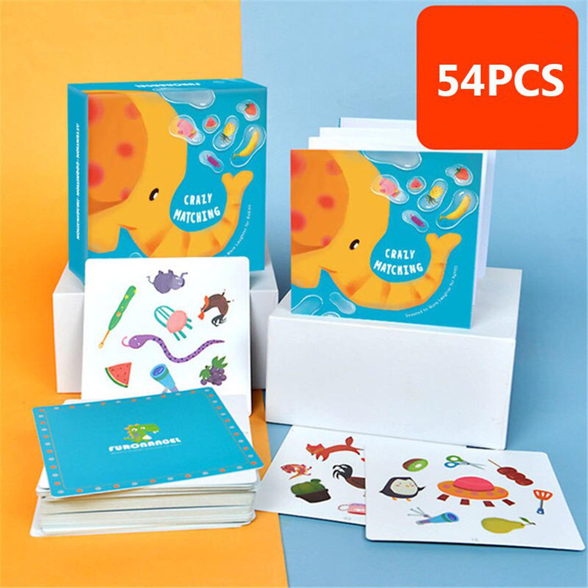 【happy one】Memory Matching Game Pairing Card Puzzle Toy Parent-child Interactive Party Board Games Kids Early