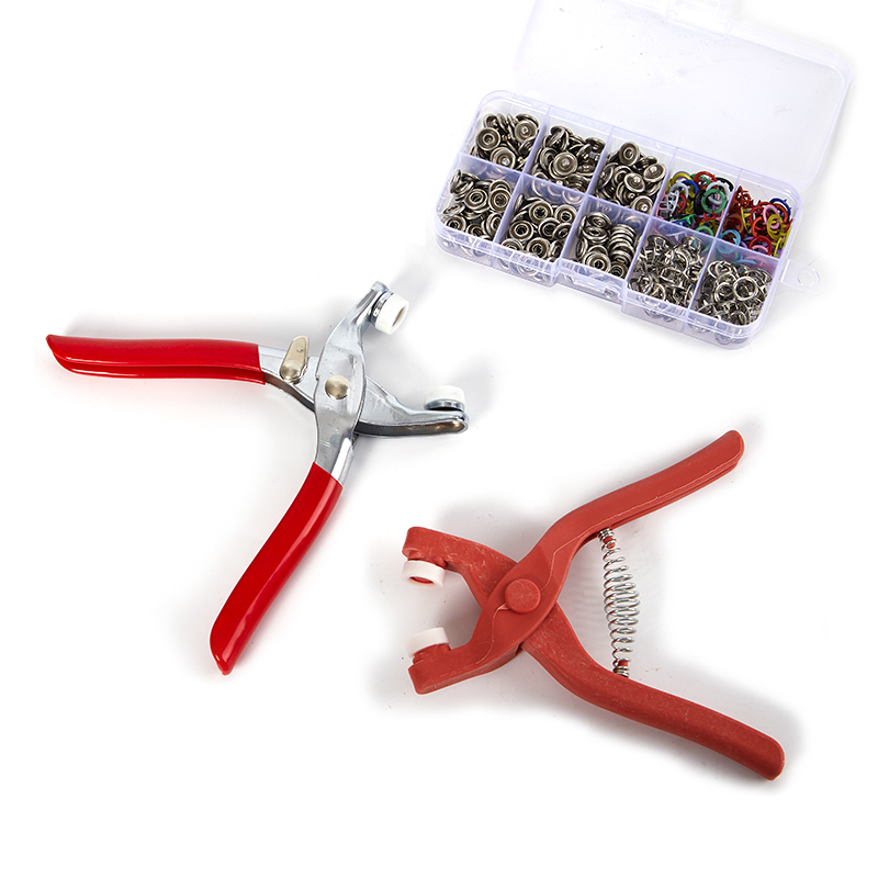 Sets Snap Fasteners Kit Tool, Metal Snap Buttons Rings with Fastener Pliers Press Tool Kit for Clothing Sewing  GAOHANG