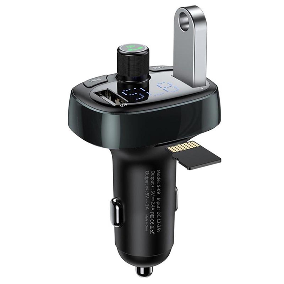 BASEUS S-09 T Typed Dual USB Bluetooth MP3 Car Charger s09a