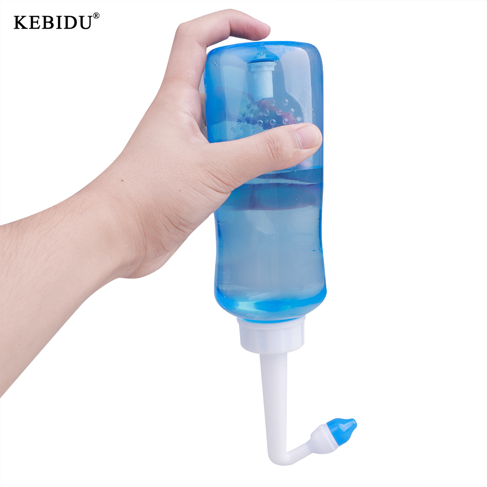 【Worth-Buy】 Kebidu 300ml Automatic Nasal Irrigator Nose Wash Neti Pot Bottle Prevent Allergic Rhinitis Sinus Rinsing Health