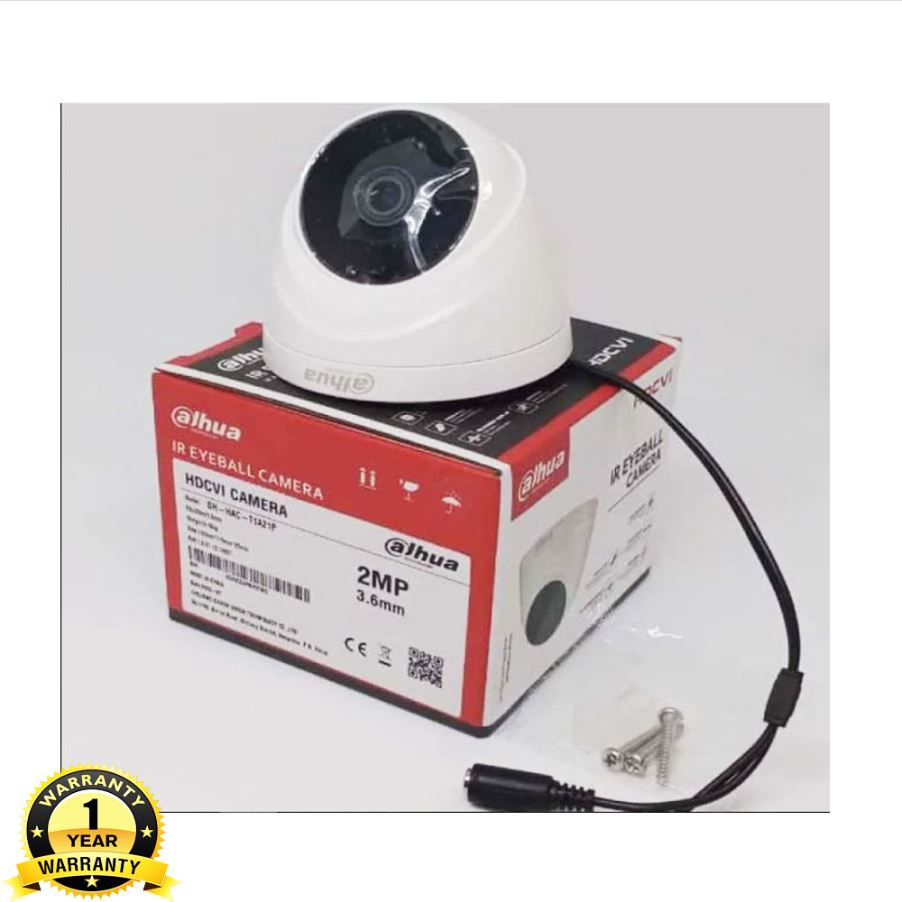 DAHUA 4-Pcs Set Full Color HD CCTV CAMERA PACKAGE with All Accessories (2MP-1080p Camera). 