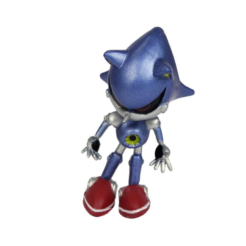 6pcs Set Toys Sonic the Hedgehog Amy Tails Mephiles Knuckles 2.4in PVC Figure Model（Random） - intl. 