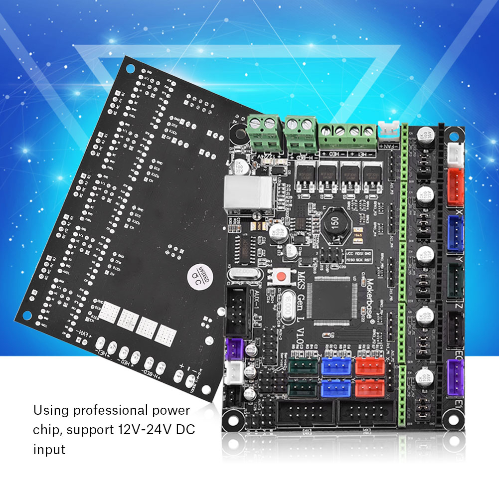 MKS GEN L V1.0 Controller Board  Printer Kit Mainboard Ramps1.4 Dual Extruder Touch. 