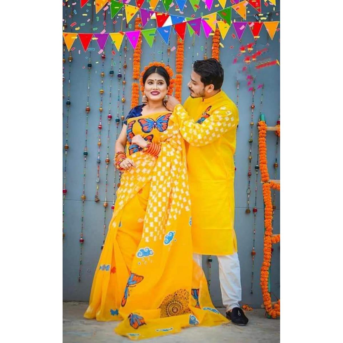 Buy couple dress gaye holud Online at Best Price in Bangladesh - Main Image