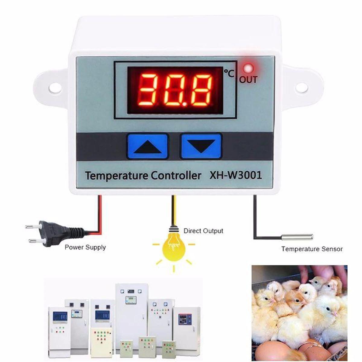 Temperature Controller Thermostat Temperature Control Switch With Display Â€“ 220V - Power Bank Circuit