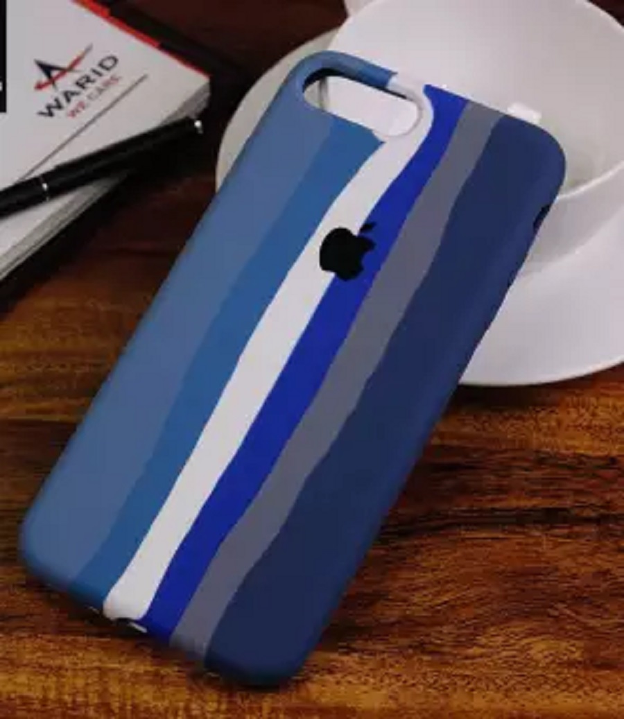 For iphone 6 plus/iPhone 6S plus Rainbow Silicon case back cover/cases. 