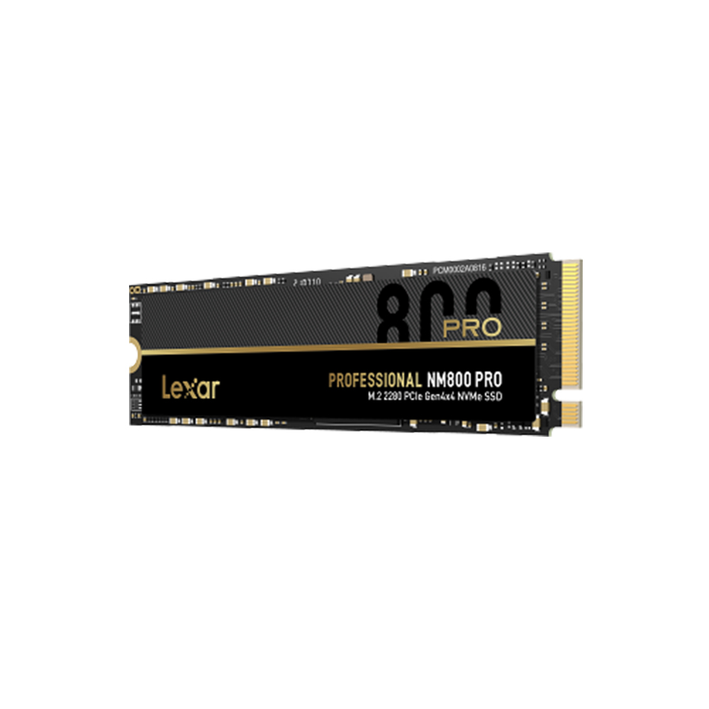 Lexar Professional NM800 PRO 512GB M.2 2280 PCIe Gen4x4 NVMe Solid State Drive with NVMe 1.4 Standard - 12nm Controller - High Speed Performance. 