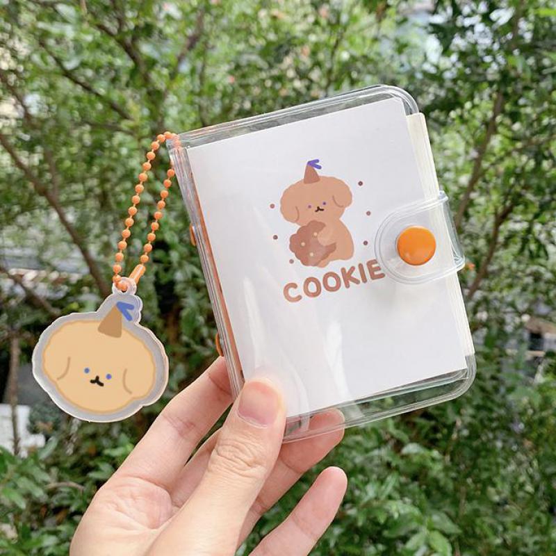【happy one】Mini Size Clear 3 Ring Loose-leaf Notebook Set School Supplies Ring Planner Presented By Kevin&sasa Crafts. 