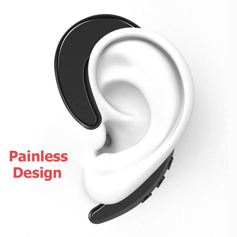 【original-Ready stock+FREE Shipping+COD】Y12 1Pc Wireless Bluetooth Bone Conduction Earhook with Mic Car Driver Earphone Noise Cancelling Headphones. 