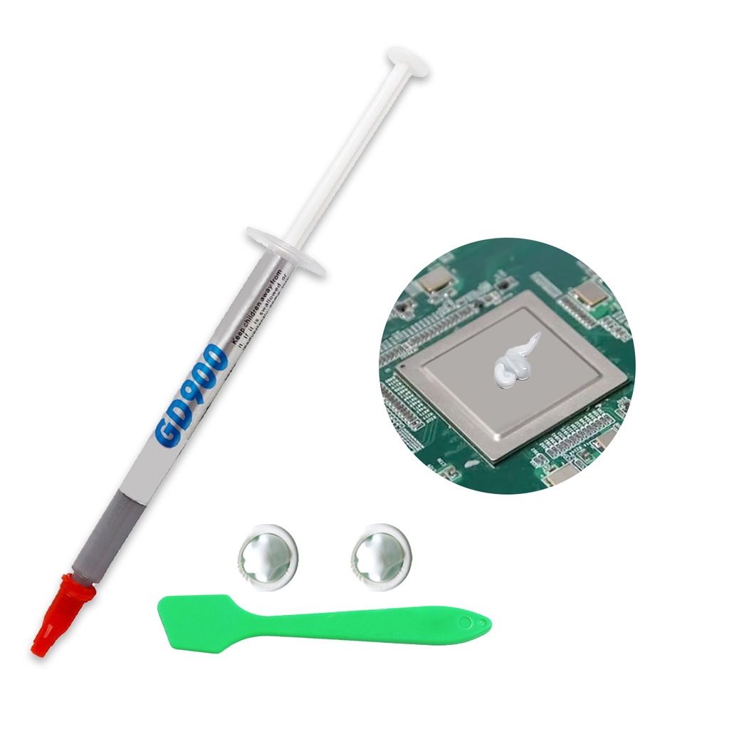 &lt;WholeSale&gt; 3Pcs GD900 Thermal Paste Effective Low Consistency Compound CPU 4.8WM-K Cooling Grease for Motherboard. 