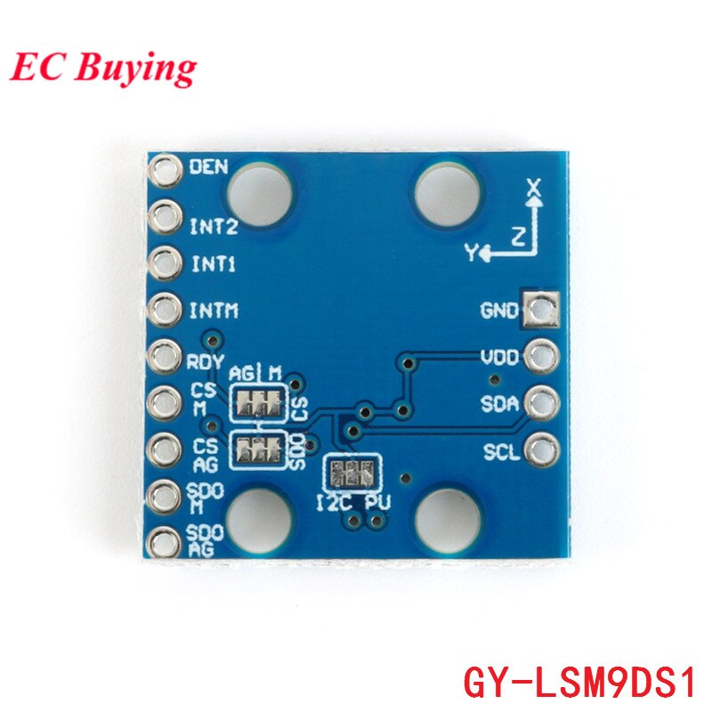 【happy one】LSM9DS1 Sensor nine-axis 9-axis Axis IMU Accelerometer Gyroscope Magnetometer GY-LSM9DS1 GY LSM9DS1 I2C For Arduino. 