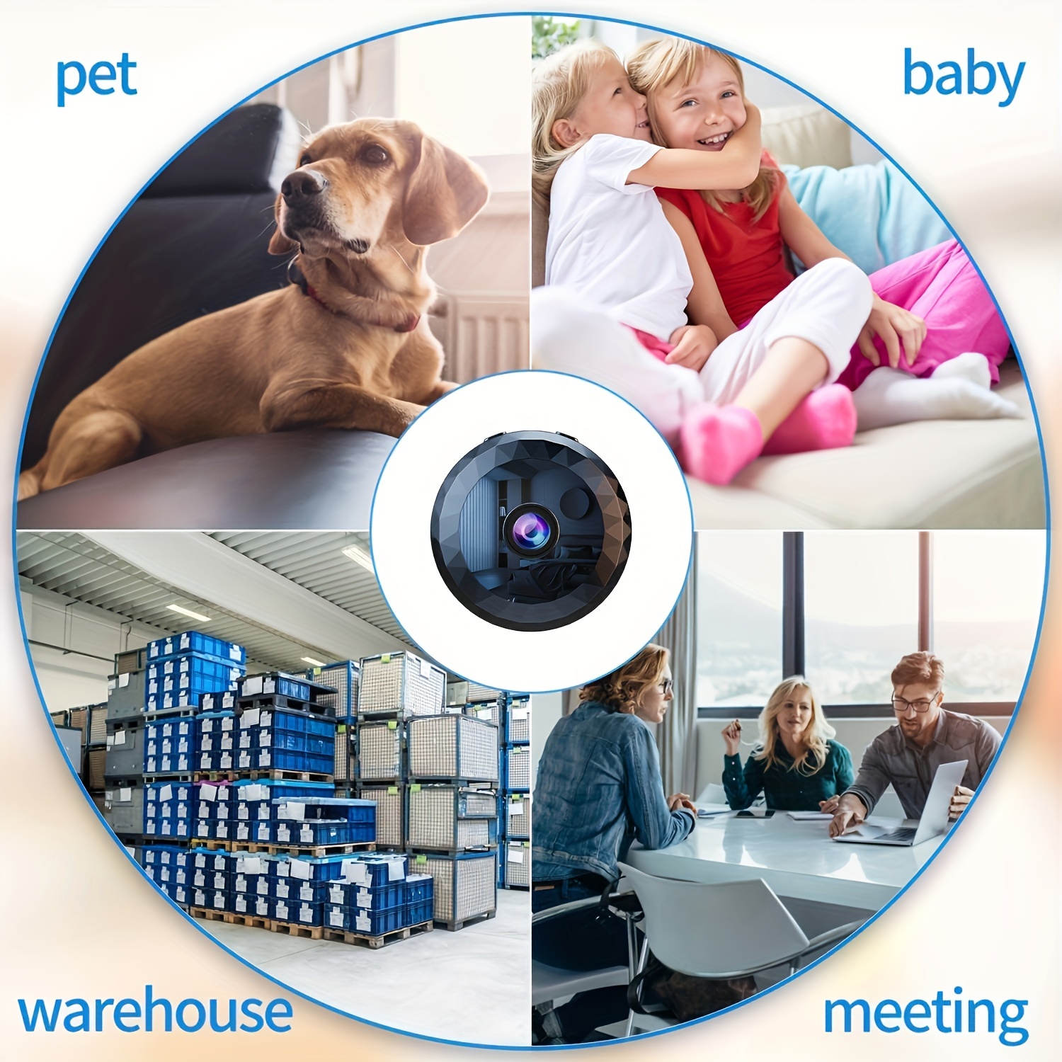 A11 IP Mini Camera Wireless WiFi 1080P HD Security Remote Control Surveillance Night Vision Mobile Detection Smart Home Camera. 