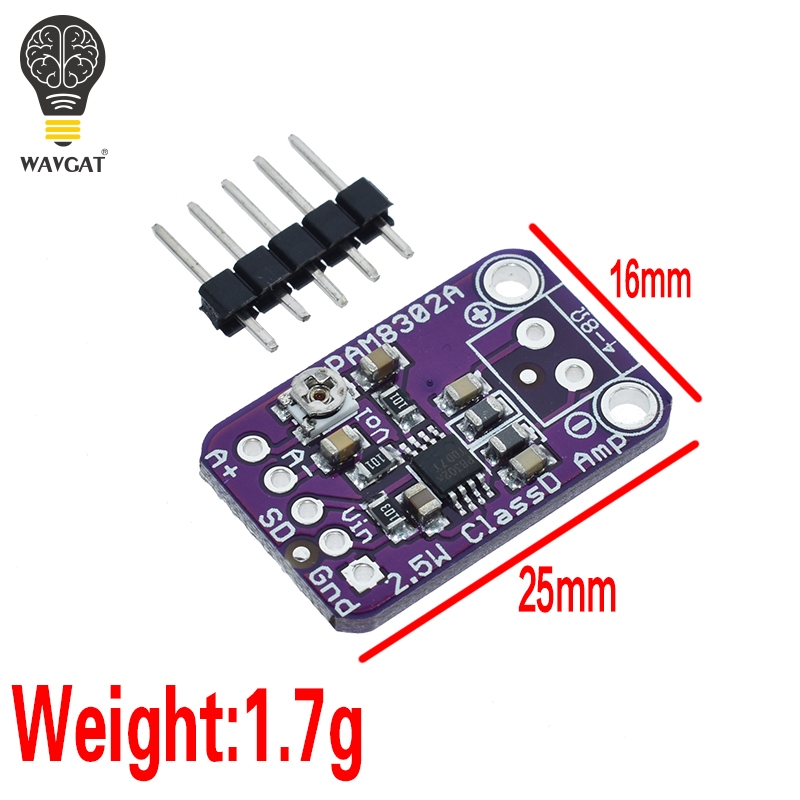 【YIYANGMAOYI111】PAM8302A CJMCU-832 PAM8302 2.5W single Class D Audio power module board. 
