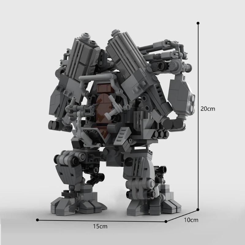 BZB MOC 137552 Matrixed APU Mech Robot Building Blocks Set Armored Personnel Unit Machine Monster Model for Kids Birthday Gifts. 