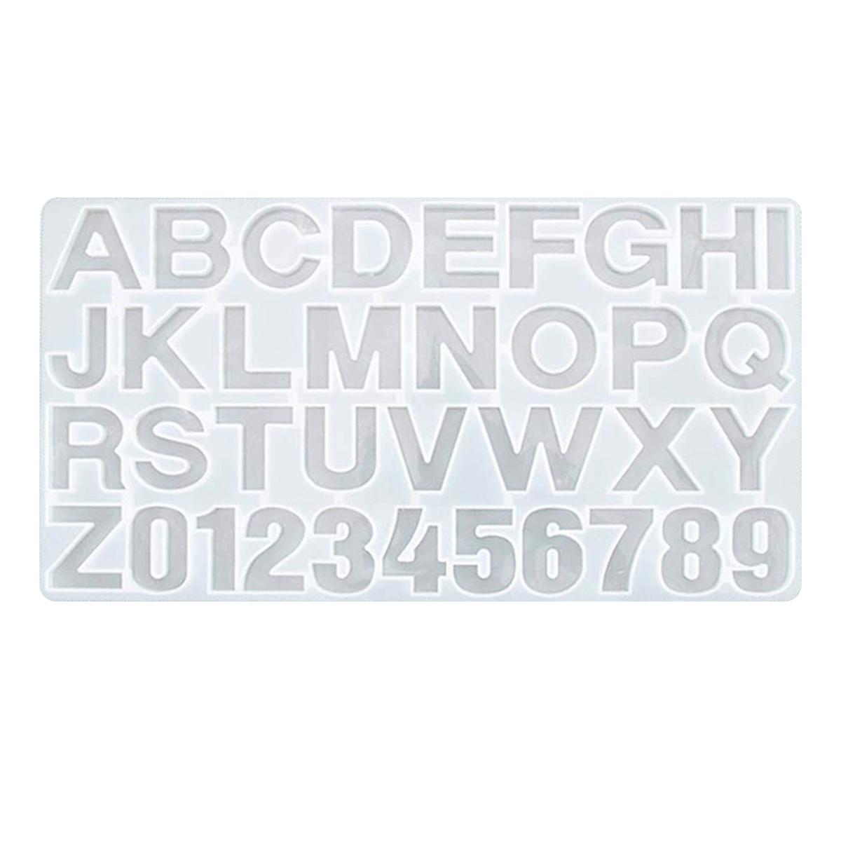 Resin Molds Letters Large Silicone Molds for Resin Jewelry Resin Casting Molds Alphabet DIY Crafting