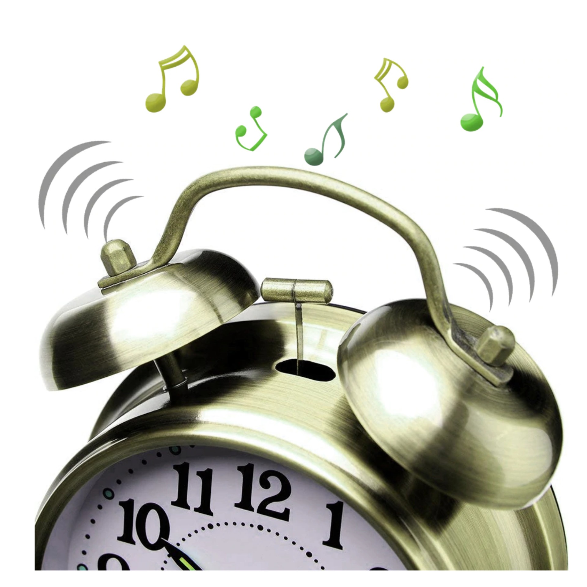 Creative Retro metal Alarm Clock Twin Bell Alarm Clock With Stereoscopic Dial Backlight Desk Clock Loud Alarm Clock Gift. 