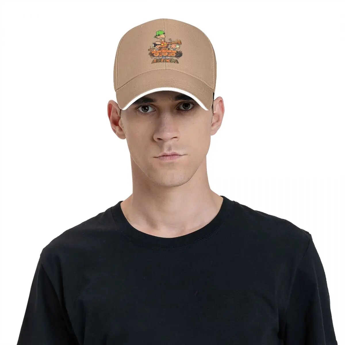 Kid Paddle In Tank Gaston Lagaffe Anime Multicolor Hat Peaked Women's Cap Personalized Visor Windproof Hats. 