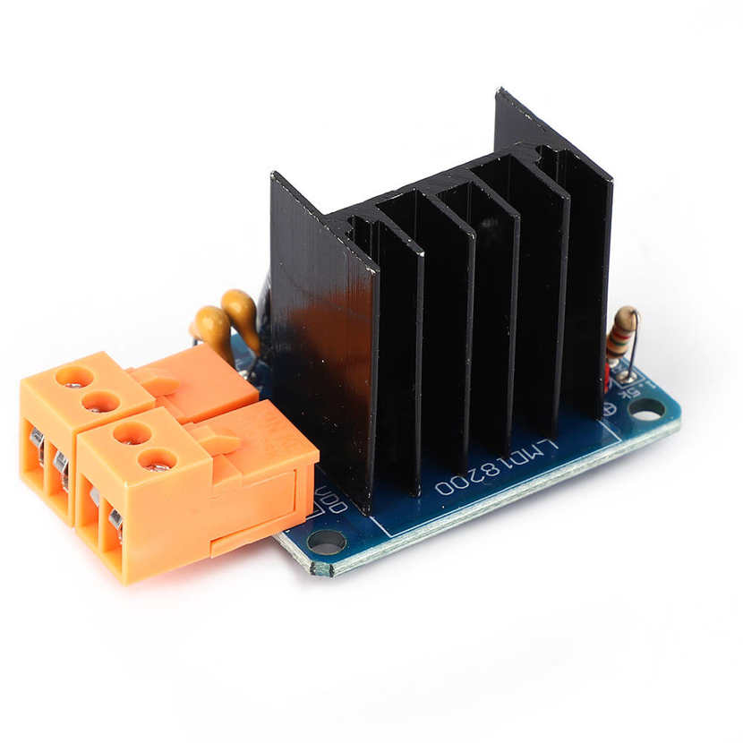 Motor drive module LMD18200 H-bridge motor with adjustable speed and power display 3A 75W. 