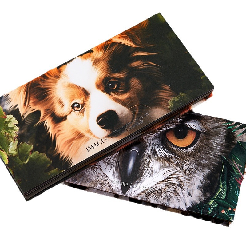 Image beauty jungle twelve-color eyeshadow palette with beautiful color and luster, not easy to remove makeup, eye shadow cosmetics makeup wholesale. 