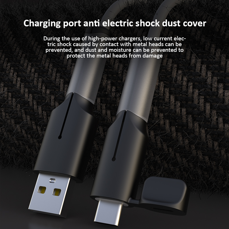USB Type-C Soft Silicone Charger Protector/Cable Protector Data Line Cord Protector /Protective Case Cable Winder Cover For Android Charger Cable Protect CP20. 