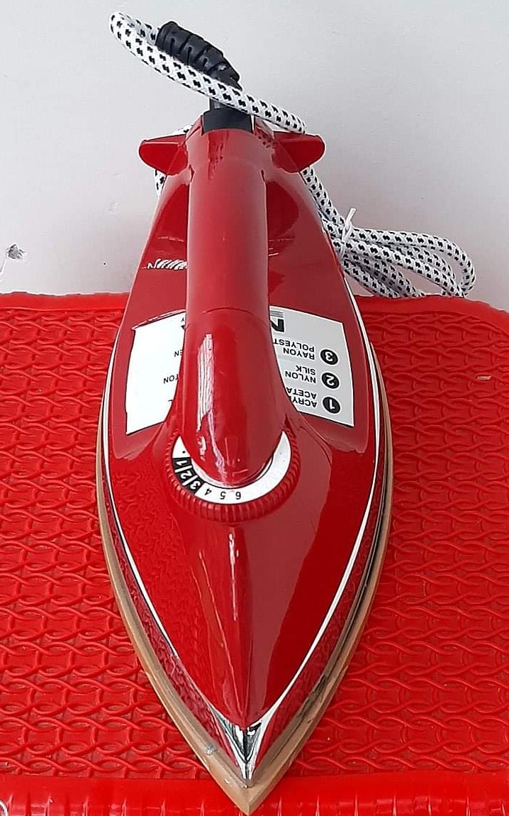 NOVA Automatic Electric Iron Machine -RED 1000 watt. 