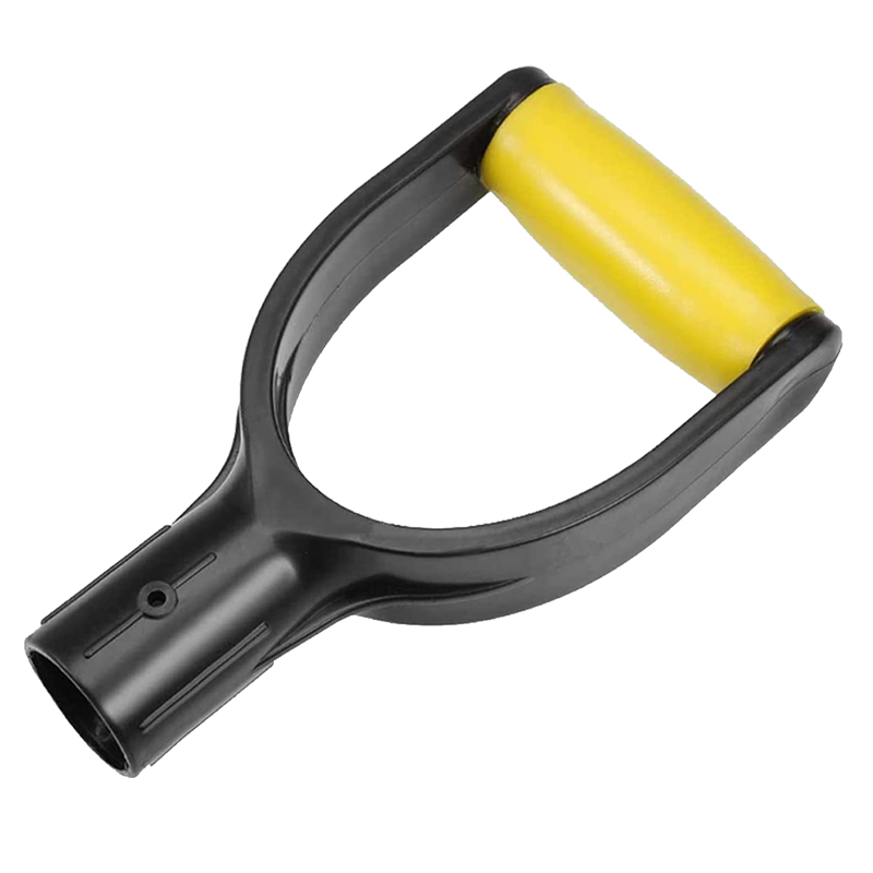Plastic Spade Handle Shovel D Grip Handle,32mm Inner Diameter(Yellow)
