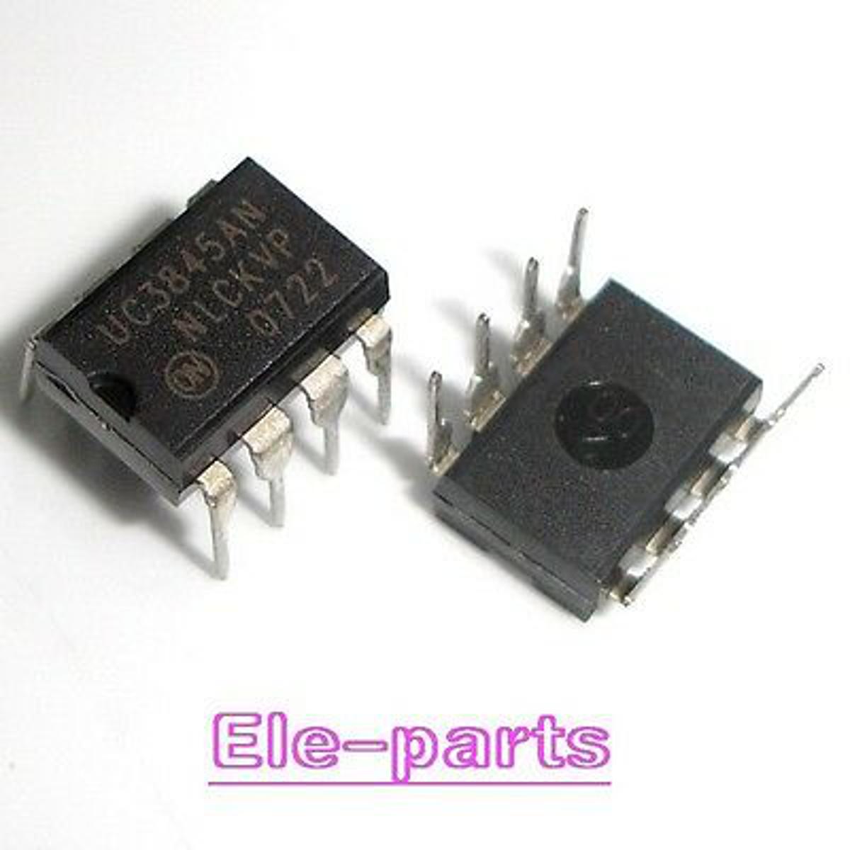 2Pcs- UC3845P UC3845 UC 3845 Current Mode PWM Controller Integrated Circuit DIP-8 8 Pin Dual In Line Package Chip Electrical Circuitry & Parts
