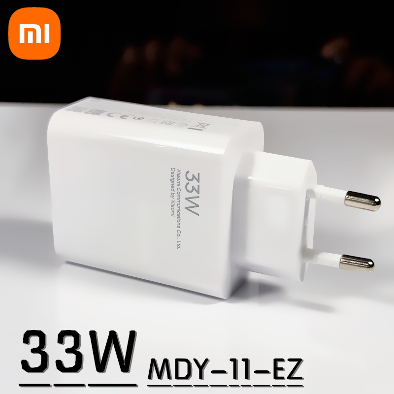 33w Charger Xiaomi eu Turbo Charge Original type C cable For Xiaomi redmi note 9 pro POCO X3 nfc Mi 10 9 note 10 10X LITE. 