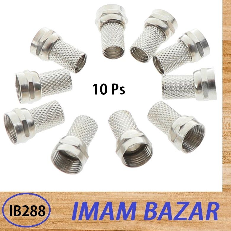 10 Pcs Connector Screw On Type For RG6 Satellite TV Antenna Coax Cable Twist-on - Hdmi Cable. 