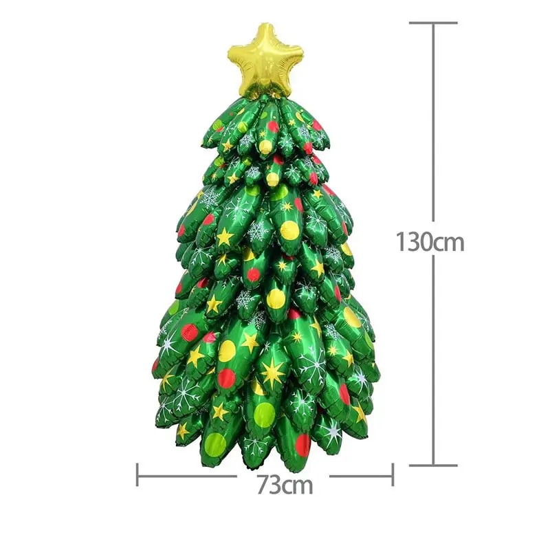 4D Christmas Balloon Column Base Christmas Theme Santa Snowman Elk Xmas Tree Decoration 2024 Happy New Year. 