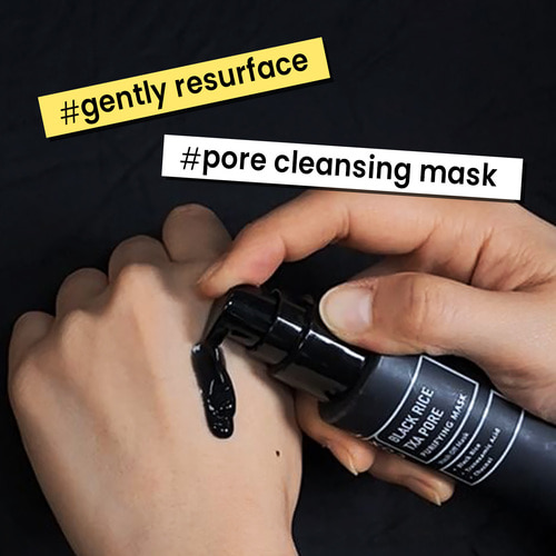 coxir BLACK RICE TXA PORE PURIFYING MASK 50ml | l Tranexamic Acid, 3-in-1 Detox Serum Mask l Pore, Cleansing, Toning l Hydrating Wash Off Mask for Blackhead, Korean Skin. 
