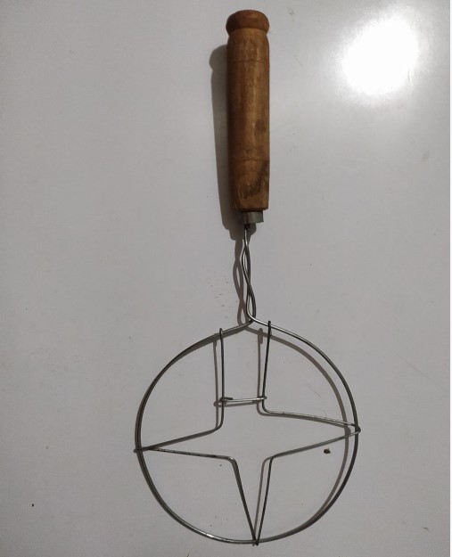 Smart Roti Tawa And Vorta, Grill Maker Net - Wooden Handle For Easy Handling And Versatile Cooking. 