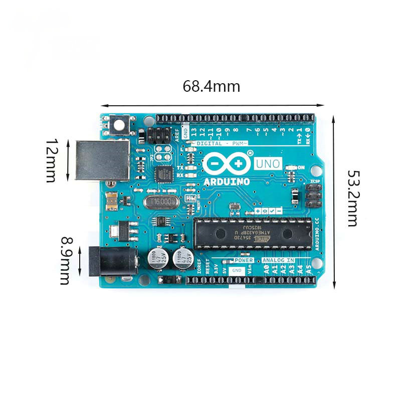 Original authentic ARDUINO UNO R3 A000066 ATmega328P development board module. 