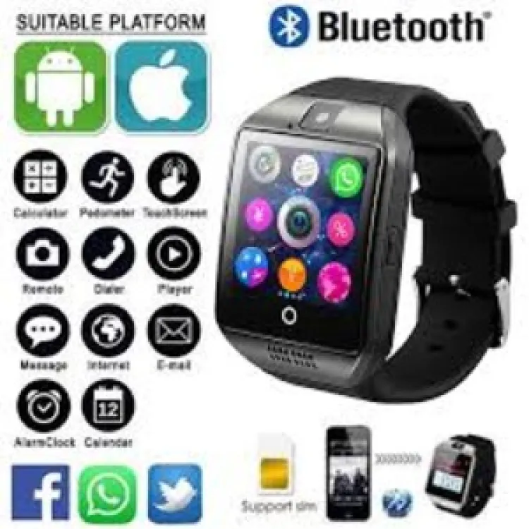 Q 18 Smart Watch Phone Camera Bluetooth Ht Dhaka