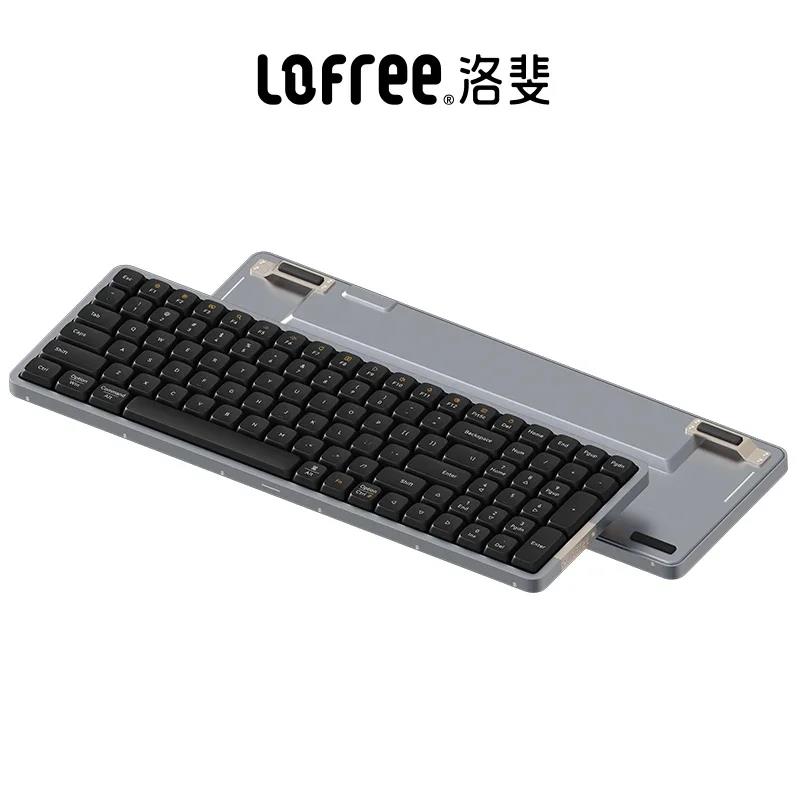 Lofree Flow Series Low-Profile Wireless Mechanical Keyboard Aluminum Gasket 2-Mode Bluetooth Type-c Wired Office Portable Typing. 