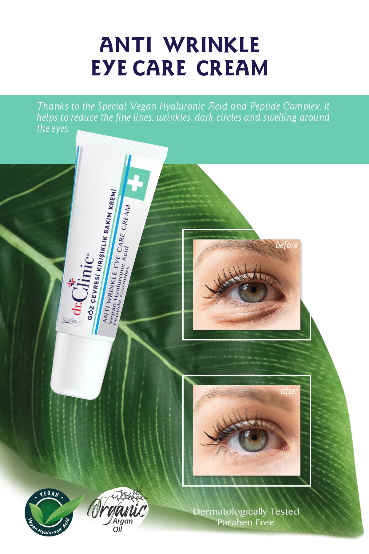 Dr. Clinic Anti Wrinkle Eye Care Cream-15ml. 