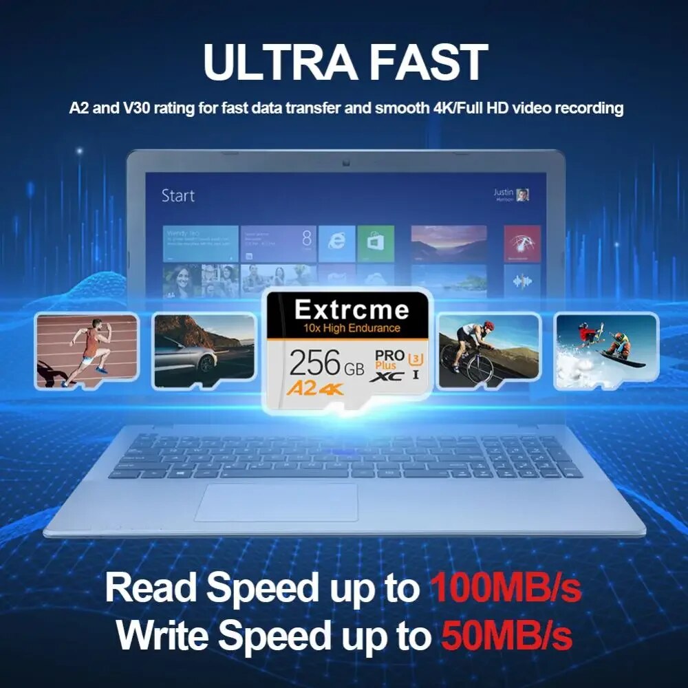 XIAOMI SD/TF Card 2TB Micro A2 Pro Plus 1TB High Speed Memory Card 512GB 100MB/S Cartao De Memoria Storage For Phone/Camera. 