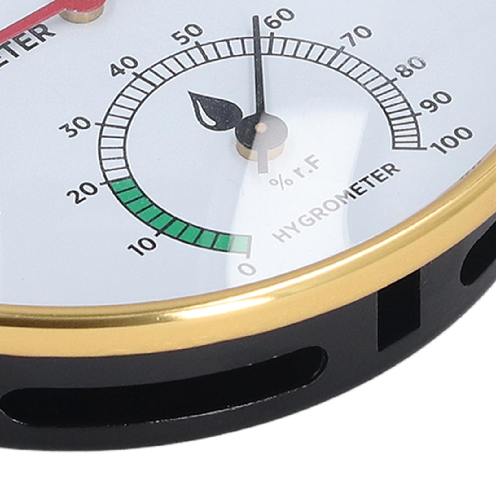 Sauna Thermometer Hygrometer Wall Mounted 10 To 120 degrees Celsius Multipurpose 2 in 1 Simultaneous Display Sauna Temperature Gauge for Home. 