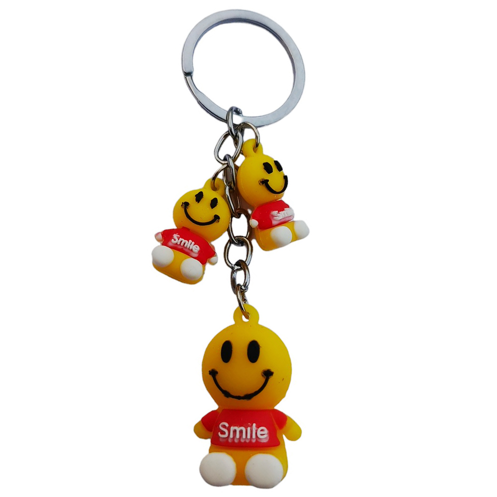 Smile keyring Panda doll keyring
